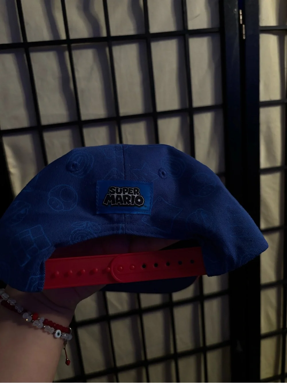 Nintendo Super Mario Blue Hat with Black Logo